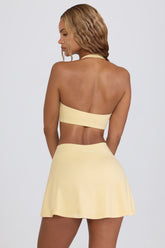 Crossover Mini Skort in Lemon Marl